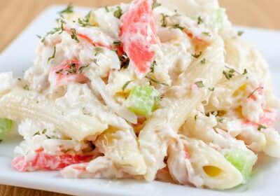 pasta crab salad recipe summer food