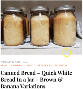 canned bread canning quick white bread in a jar brown variations