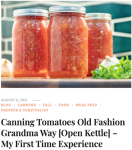 canning tomatoes old fashioned way august midwest water bath open kettle grandma