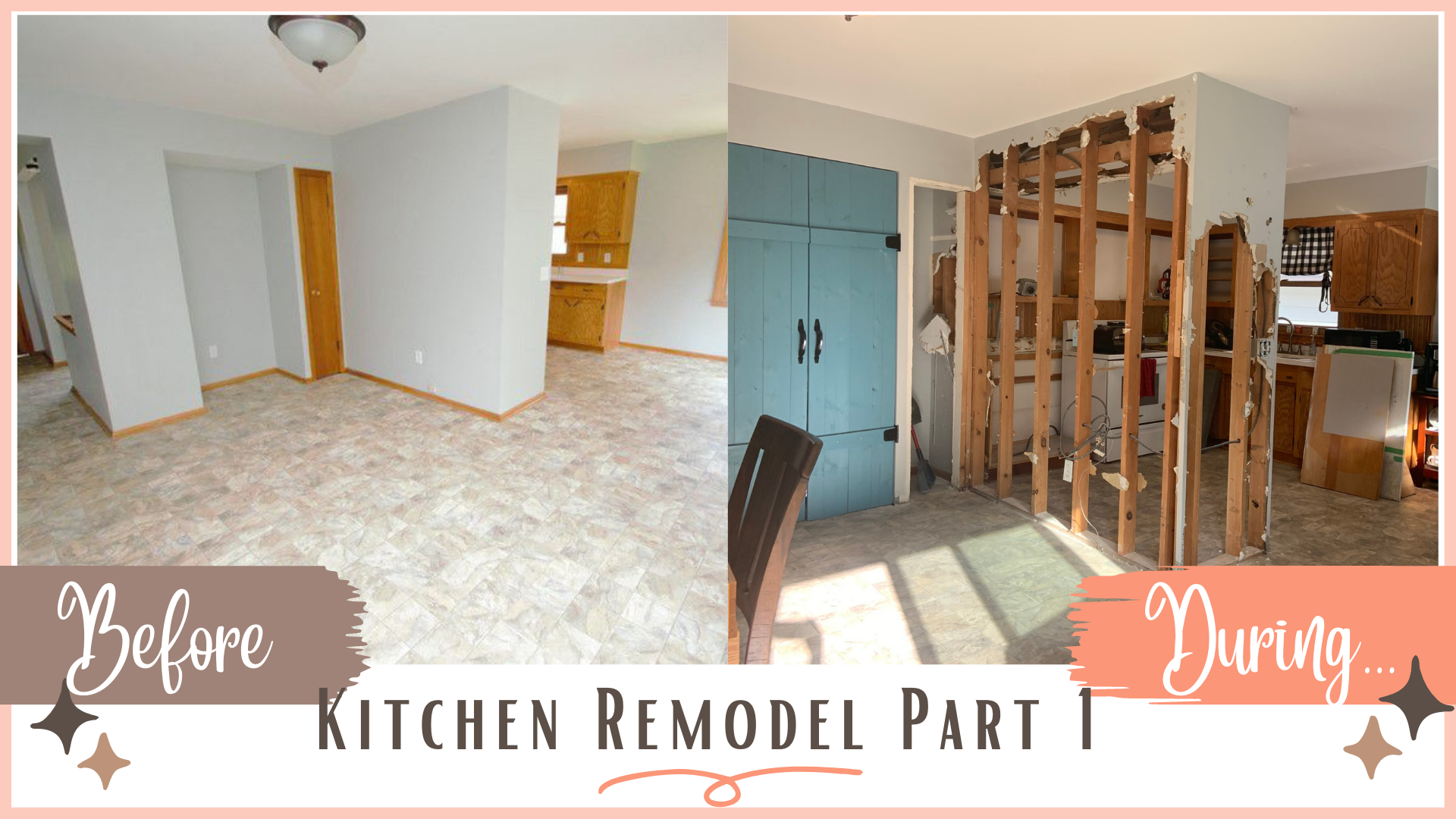 kitchen remodel before during part 1