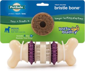 Petsafe Busy Buddy Bristle Bone for dogs in medium size