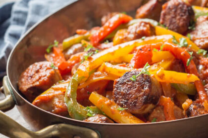 best sausage peppers recipe ingredients italian sausages bell peppers onions tomato mix seasoning