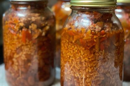 canned burrito in a jar pressure canning canner