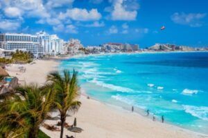 cancun mexico beach front resort strip
