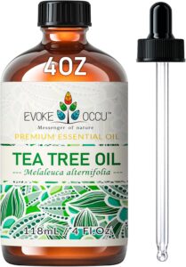 100% Pure Tea Tree Essential Oil for Toenail Fungus,Hair Damage,Skin Problems,Add to Shampoo,Body Wash,Conditioner 4 FL Oz