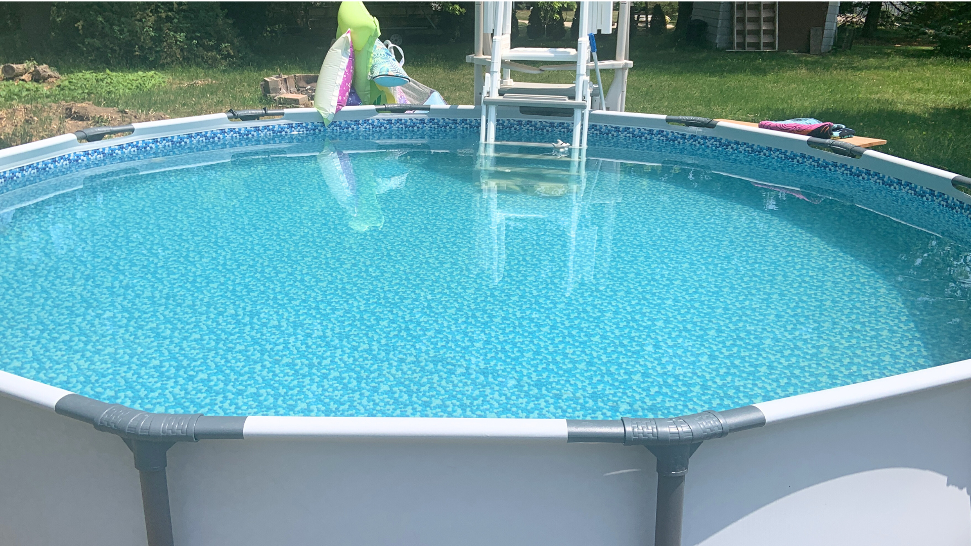 clean above ground pool steps to get clear