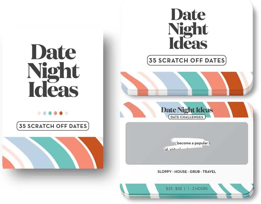 date night scratch off couple ideas Date Night Box - Scratch Off Card Game